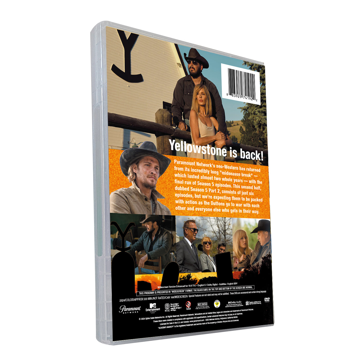 Yellowstone Season 15 Part 2 - BRAND NEW (DVD)